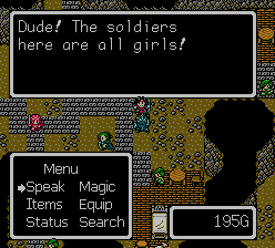 Dude! The soldiers here are all girls!