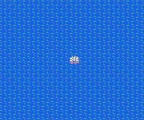 At sea in Dragon Quest 2.